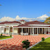 Grand single storied bungalow exterior