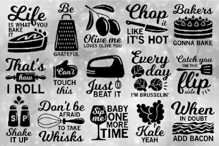 Kitchen SVG Bundle, funny quotes svg, chop it like its hot svg, bakers gonna bake svg, cooking svg, cook svg, kitchen towel svg, chef svg