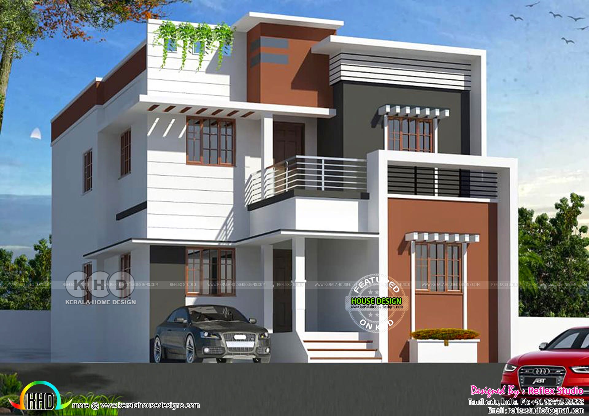 Modern home design by Reflex studio from Tamilnadu  