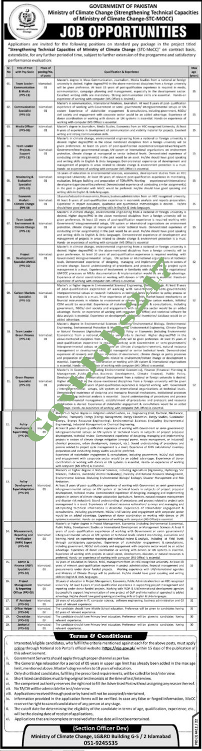 ministry of climate jobs 2023