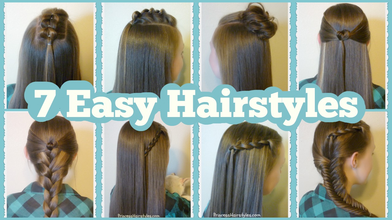 6 QUICK & EASY HAIRSTYLES | Cute Long Hair Hairstyles - YouTube