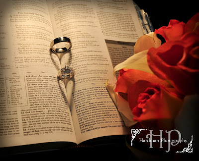 I came across plenty of examples of a wedding ring rings in a bible casting