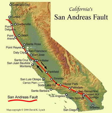 san andreas fault. The San Andreas Fault is the