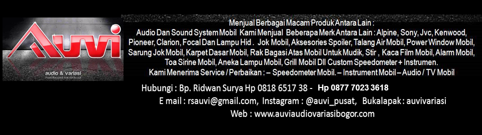 AUVI - Audio Variasi Bogor Hp 0818 6517 38