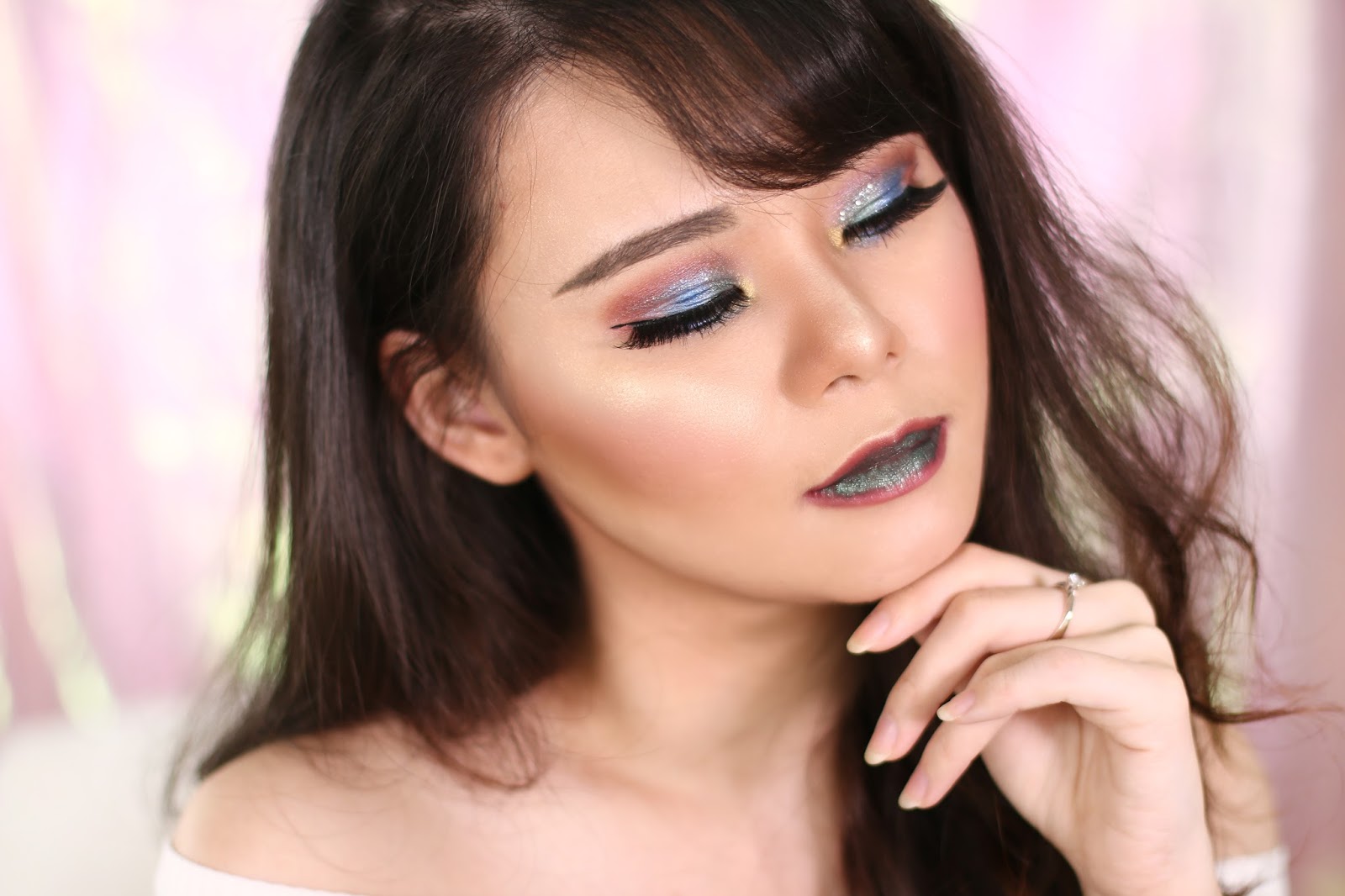 Unicorn Glam Makeup Tutorial Ft Urban Decay Heavy Metal Peltte