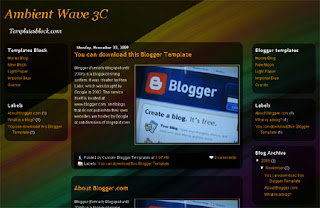 Ambient Wave Blogger Template 