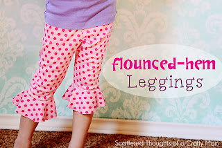 flounce leggings, free pattern