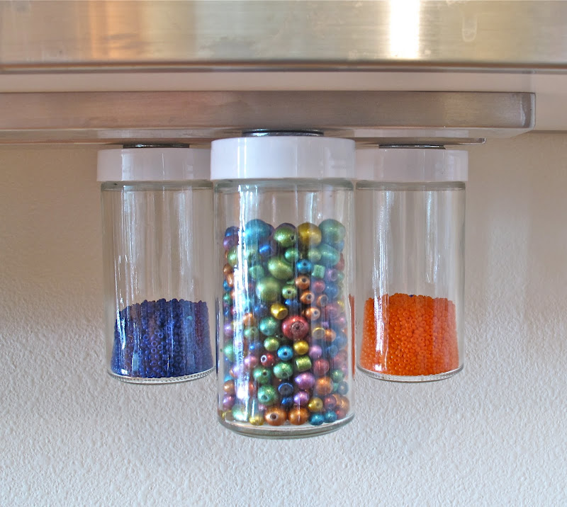 Bead Storage Spice Rack