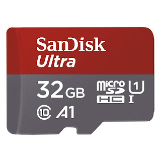 SanDisk 32GB Ultra microSDHC UHS-I Memory Card with Adapter