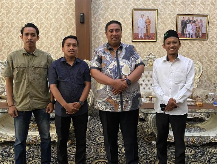 Bupati Maros, DR. H. Chaidir Terima Panitia Pelantikan dan Rapat Kerja PC IKA-PMII Maros