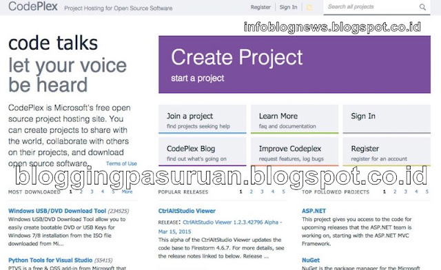 Hosting Alternatif Selain Google Code untuk Proyek Open Source 