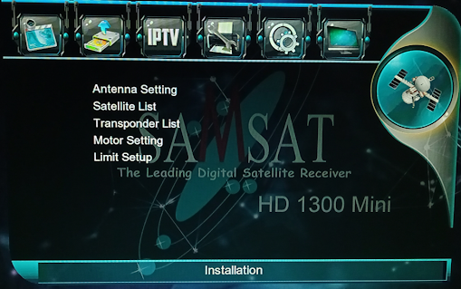 SAMSAT HD1300, LATEST SOFTWARE MENU INFO