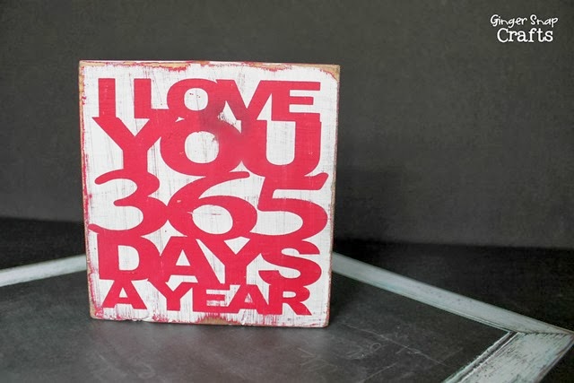 valentine block #craft #tutorial