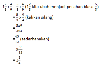 Contoh Soal Dan Pembahasan Tentang Perkalian Dan Pembagian Pecahan