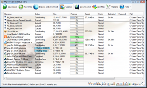 Mipony 1.5.1 - DOWNLOAD SCREEN