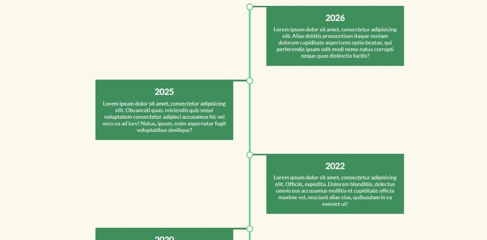 Responsive Vertical Timeline Using HTML & CSS