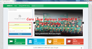 Cara Login Aplikasi SIMMDATA FKDT Jateng