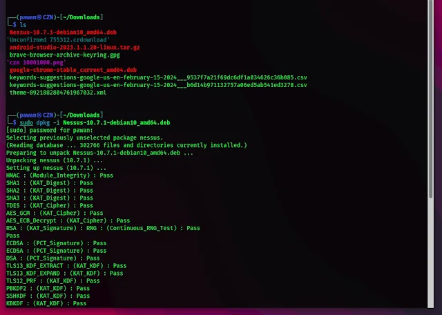 Install Nessus in Kali