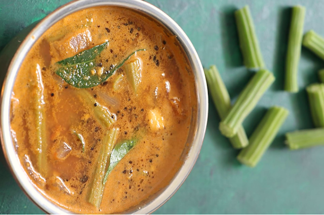 Healthy Sahajan or Saragava or Moringa Curry Recipe.