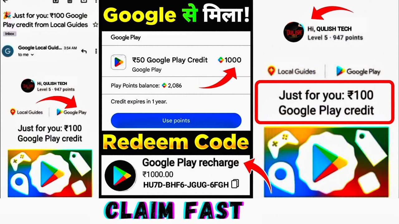 Top 3 - New App, Free Redeem Code, Google Play Redeem Code