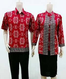 Seragam Batik Kantor Sarimbit Modern