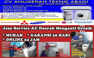 Jasa Service AC Daerah Menganti Gresik 