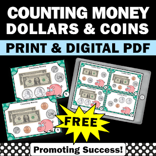 Free 2nd 3rd Grade Counting Money activities games