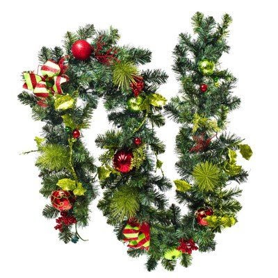 9' Traditional Prelit Garland