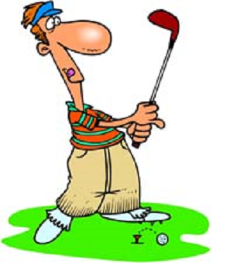 golf swing cartoon. about the golf swing.