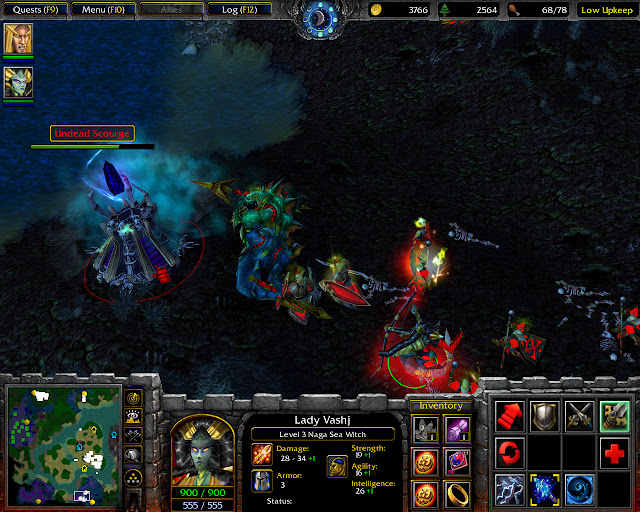 A Dark Covenant Mission 10 | Lady Vashj Hero Screenshot | Warcraft 3: The Frozen Throne