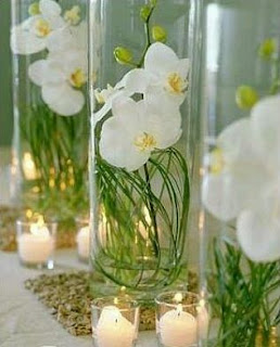 Wedding Decoration, Green Centerpieces and Flower Arrangements