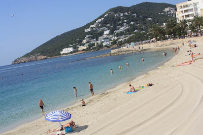 Santa Eulalia des Riu beach in Ibiza