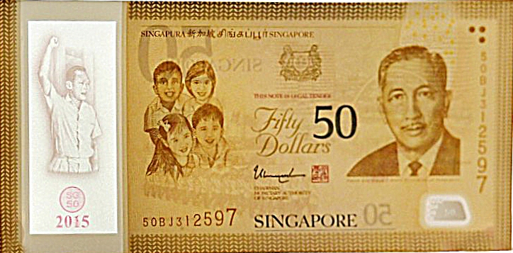 Mr Lee features on SG50 gold note, posted on Wednesday, 19 August 2015