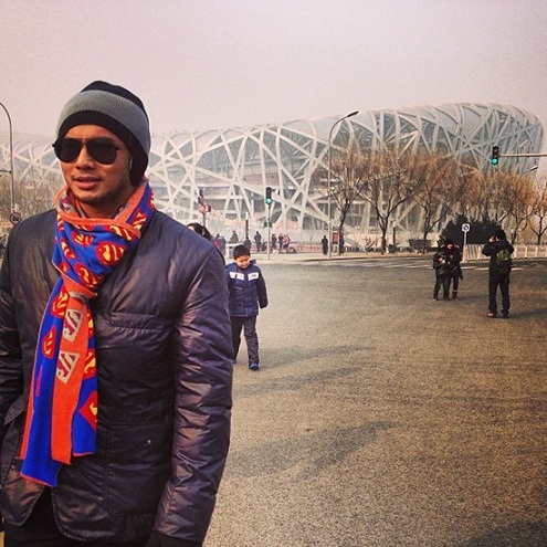  Gambar  Fizo Omar bercuti di Beijing bersama  kekasih  baru 