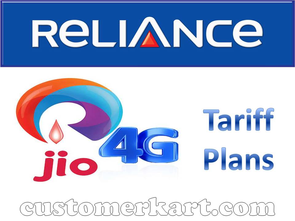 Reliance Jio 4G Tariff Plans 