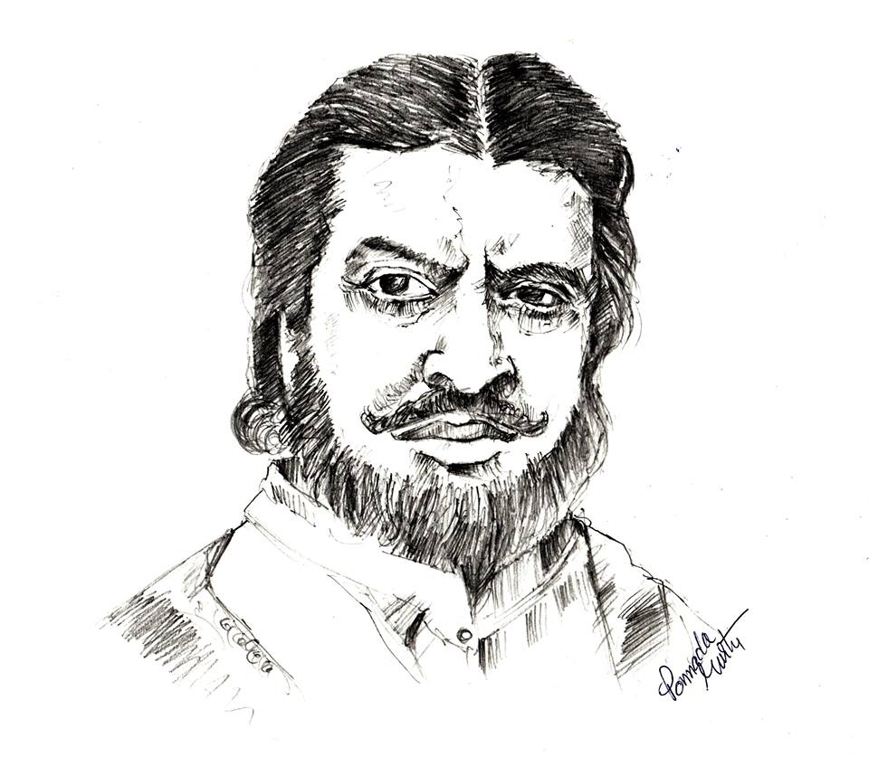 Pencil Sketch Of Actor Hrithik Roshan - Desi Painters