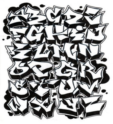 graffiti alphabet