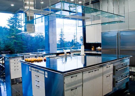 Modern Blue Kitchen Design