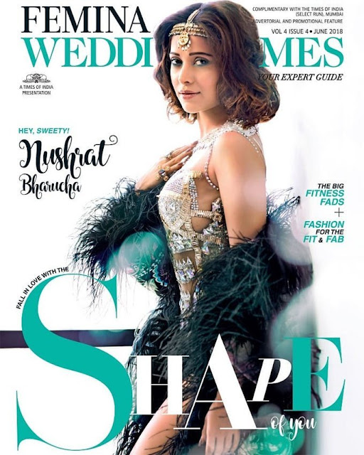 Nushrat Bharucha Femina Wedding Times Magazine Photos June 2018