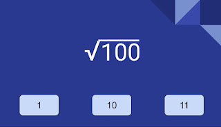 What is the square root of 100?