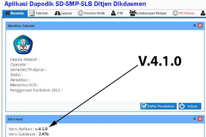 √ Panduan Cara Install Aplikasi Dapodikdas V.4.1.0 Tahun 2019