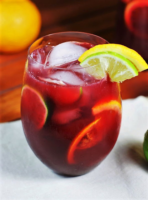  Red vino too brandy combine amongst fresh lemon Triple Citrus Sangria