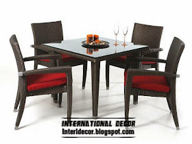 modern outdoor dining furniture set,plastic table and chairs