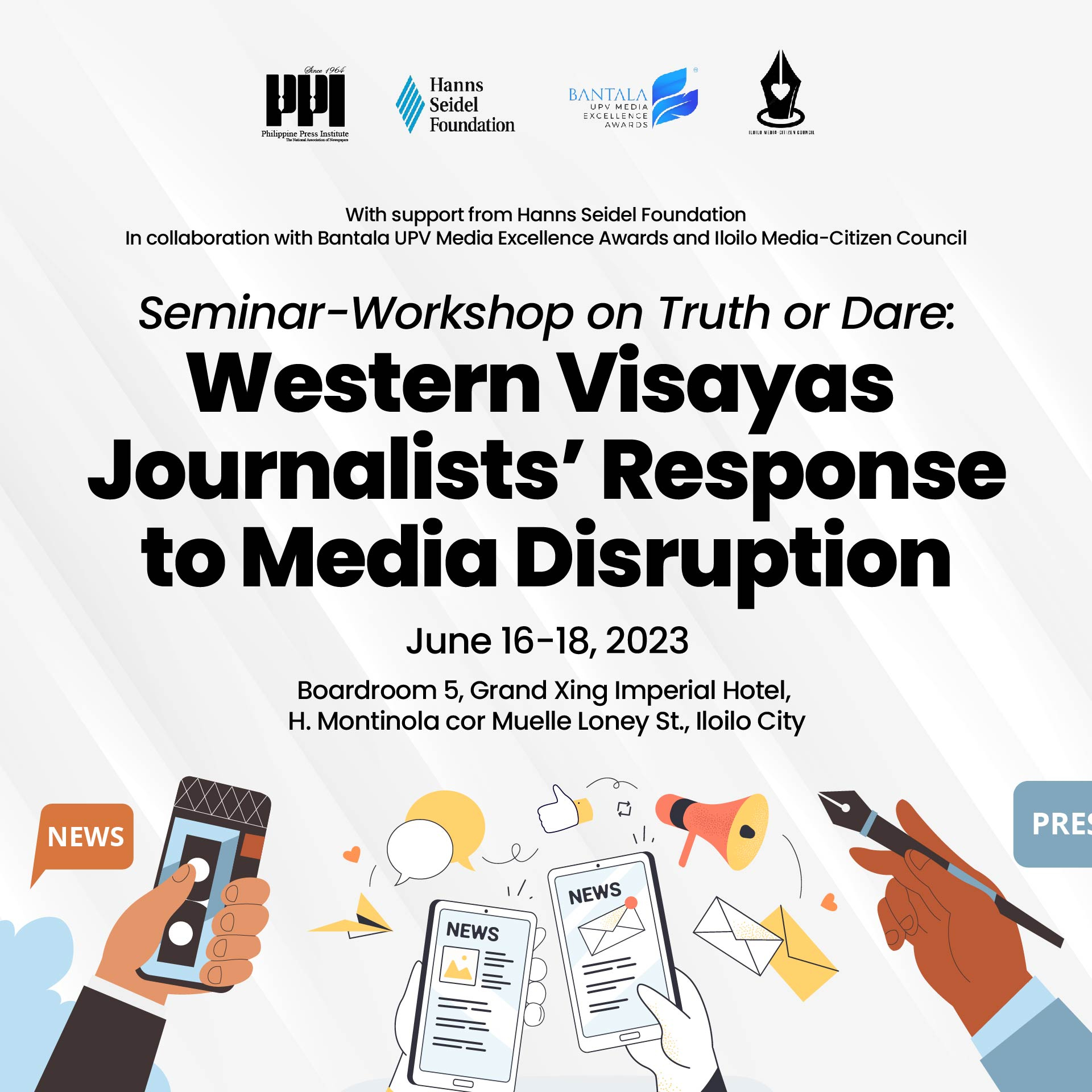 Western Visayas, Bacolod bloggers, traditional media, online reporting, journalists, journalism, news reporting, disinformation, fighting disinformation, fake news, digital hygiene, cybersecurity, social media, UP Visayas, Bantala-UPB Media Excellence Awards, Philippine Press Institute, Iloilo Media-Citizen Council, social media activism, sharing of information, digital citizenship, digital natives, Tiktok, mass media and communication, Bacolod blogger