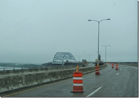 Driving over Lake Superior by Duluth Hwy 2