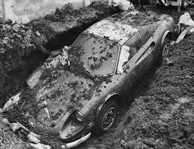 http://jalopnik.com/5872514/the-true-story-of-how-a-ferrari-ended-up-buried-in-someones-yard