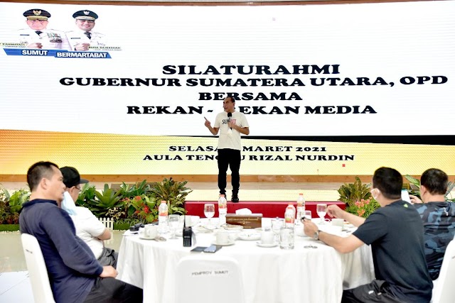 Gubernur Edy Rahmayadi Silaturahmi Bersama Insan Pers 