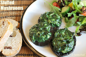 Spinach and Cheese Stuffed Mushrooms