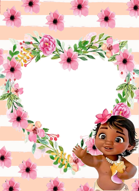 Convite Moana Baby 