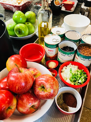 Apples and Ingredients for Chili